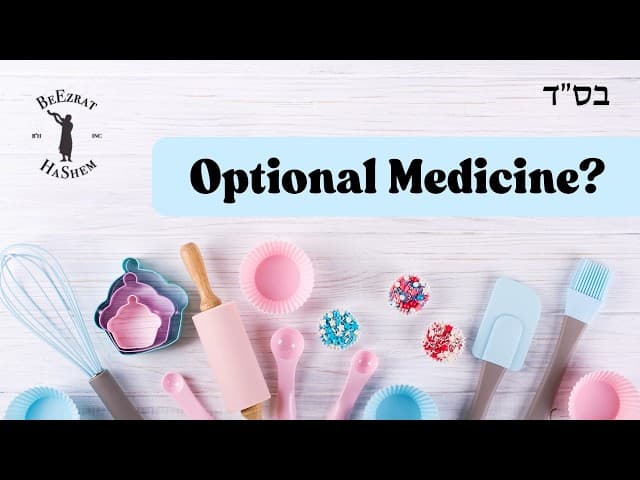 Is One Allowed To Cook or Bake Medicine Into Food Before Shabbos?
