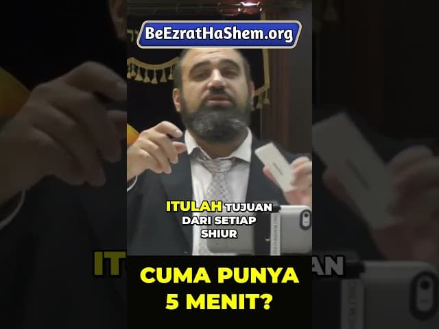 Belajar Torah dan Terapkan Segera! #Torah #Yahudi #RabiYaronReuven