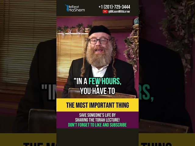 Follow the Will of HaShem 🌟 Incredible story about Rabbi Zilber #shorts
