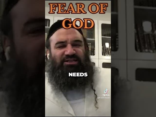 Fear of God #rabbiyaronreuven #jewishcommunity #torah