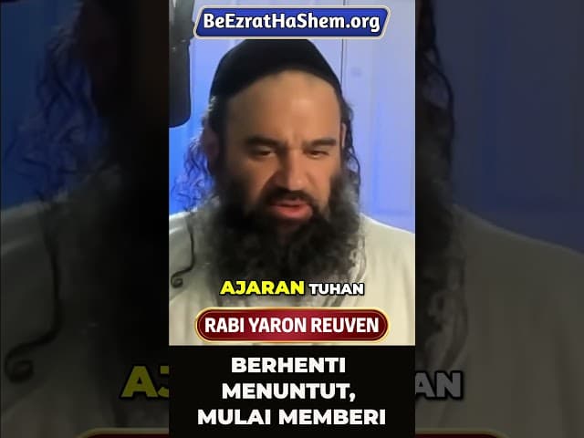 Mengapa Memberi Adalah Kunci Kebahagiaan Sejati #Torah #Yahudi #RabiYaronReuven