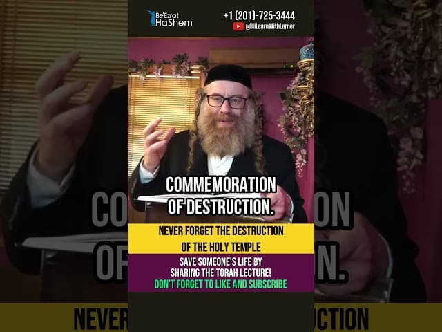 Remember the destruction of the Holy Temple 😢 Torah and Tradition #shorts