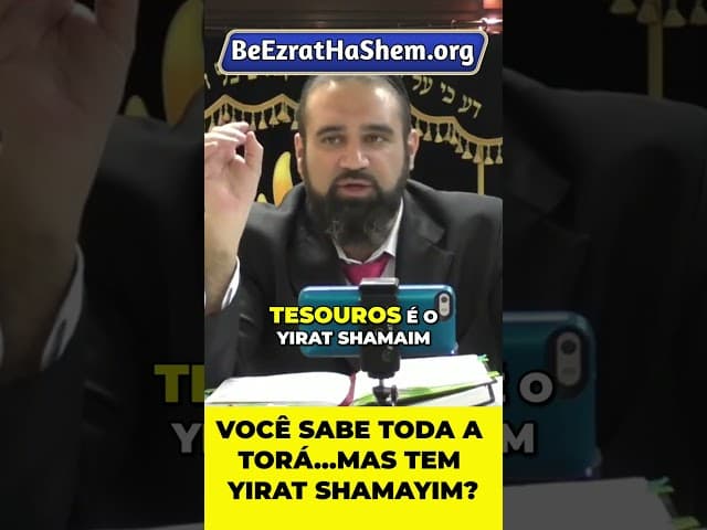 Sem Yirat Shamayim, Todo o Seu Conhecimento de Torá Vale Zero #Torá #Judeu #RabinoYaronReuven
