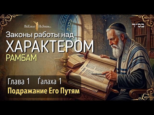 [1] Законы работы над характером. Рамбам  Урок 1, Халаха 1  Рабби Лев Лэйб Лернер