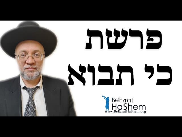 פרשת כי תבוא  - הרב יוסף חיים מזרחי