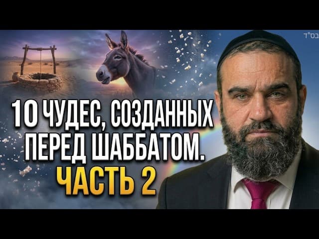 10 чудес, созданных перед Шаббатом. Часть 2 | Мусар Пиркей Авот (93) | Раввин Ярон Реувен