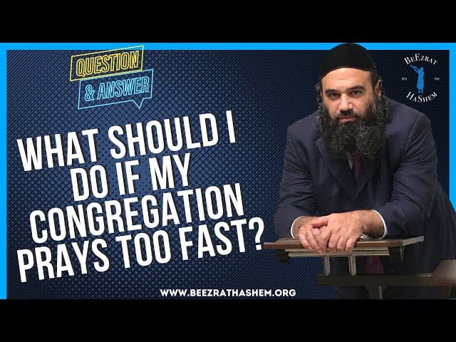   WHAT SHOULD I DO IF MY CONGREGATION PRAYS TOO FAST