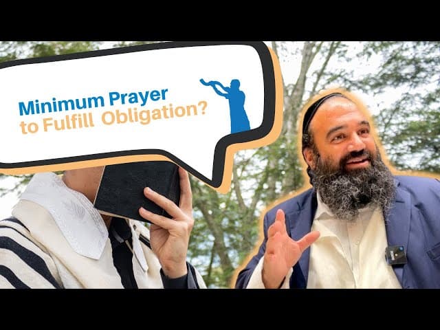 What is the minimum amount one can pray and  still fulfill his obligation?
