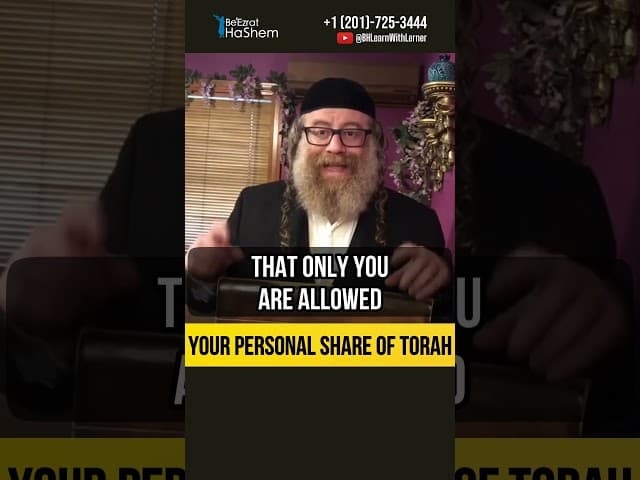 Your personal share of Torah 💡 Did You Reveal Your Chiddush? #shorts #Torah