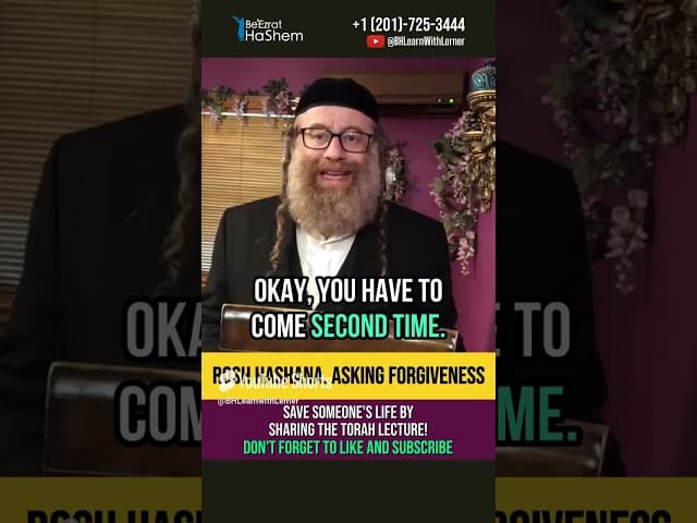 🍯 Rosh HaShanah 🍎 Asking forgiveness - Sins against man and Hashem #shorts #roshhashanah