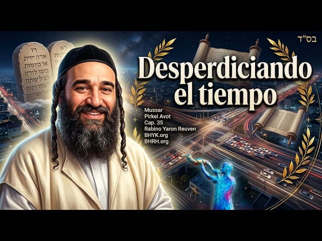MALGASTANDO EL TIEMPO QUE NO TIENES - Mussar Pirkei Avot C.35- versión HD
