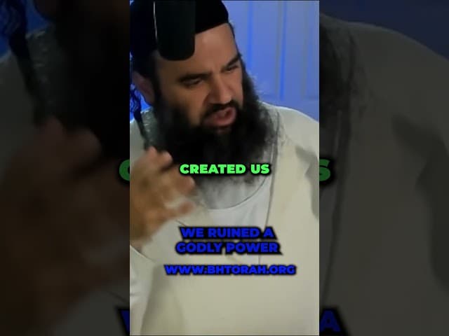 We Ruined A Godly Power #rabbiyaronreuven #jewishinspiration #God #torah