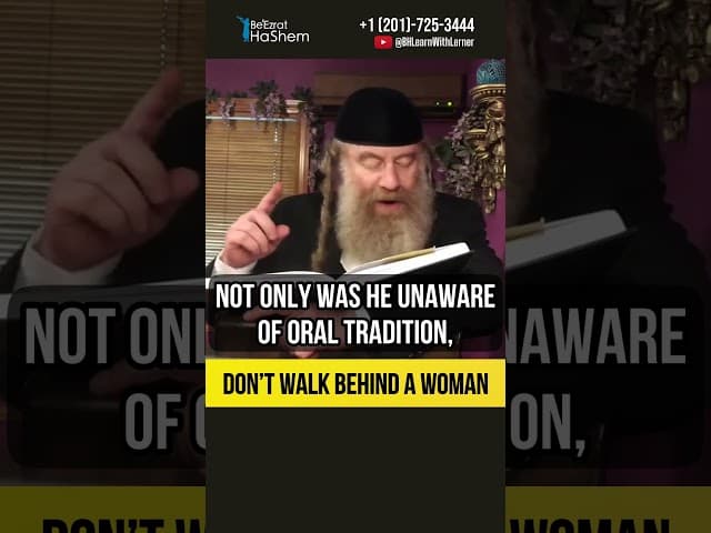 🚶Don’t walk behind a woman! #shorts #Тоrah