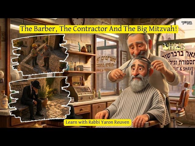 The Barber, The Contractor And The Big Mitzvah | TORAH FOR KIDS AI