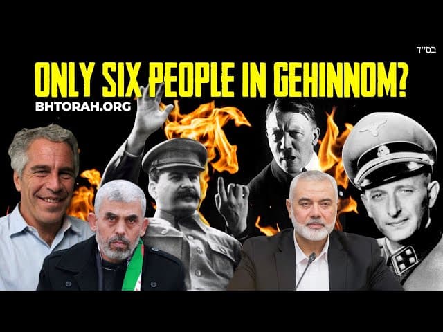 Manis Friedman Says Only 6 People Are In Gehinnom