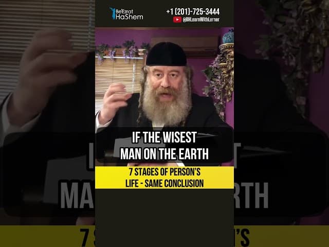 📜 7 stages of person’s life - same conclusion #shorts #Torah