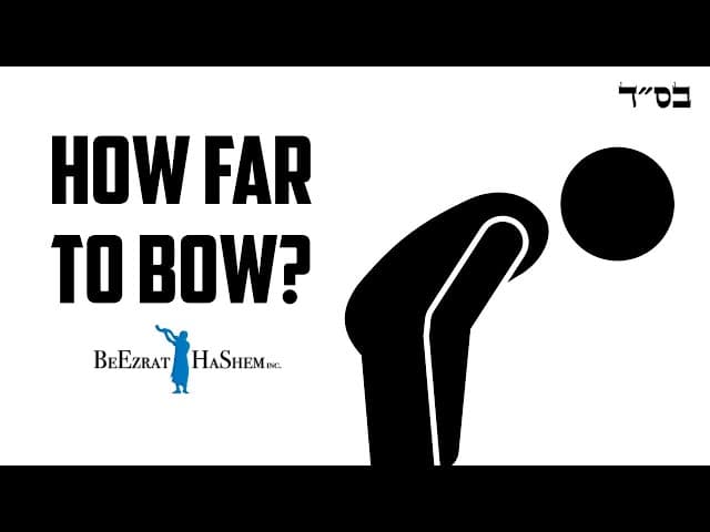 Can One Bow during Oseh Shalom in the Shemoneh Esrei? #Torah