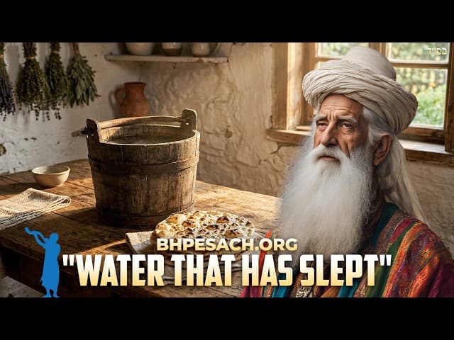 Pesach Secret of Making Matzah With Mayim Shelanu