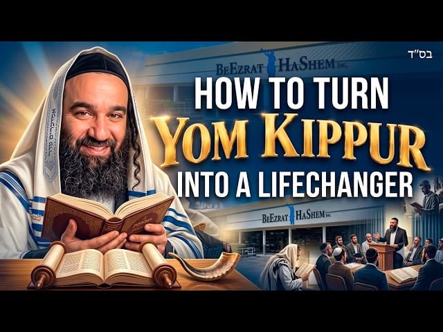 How To Turn Your Yom Kippur Into A Lifechanger