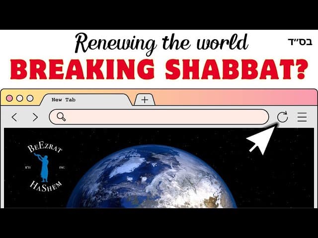 Is Hashem Renewing the World Considered Work on Shabbos?