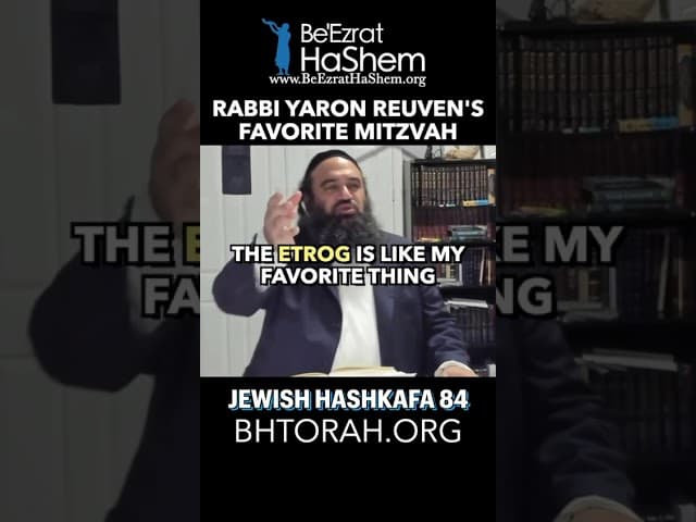 Rabbi Yaron Reuven’s Favorite Mitzvah