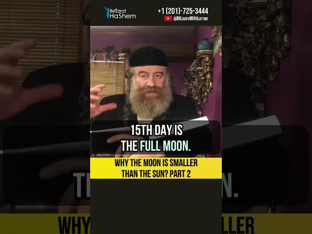 2️⃣ Why the moon is smaller than the sun? #shorts #torah