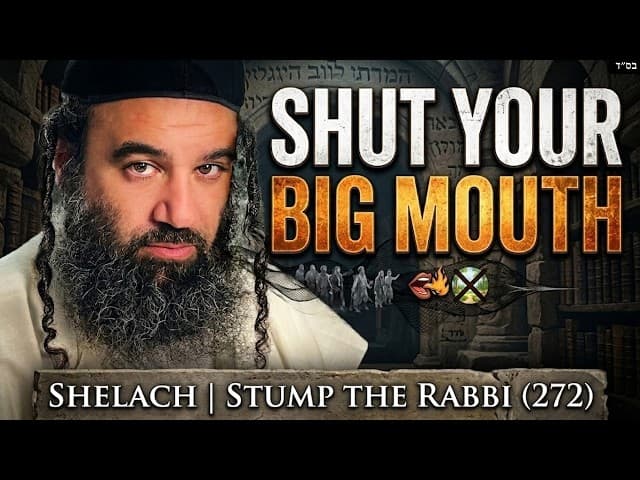 Why Did You Open Your Big Mouth? SHELACH | STUMP THE RABBI (272)