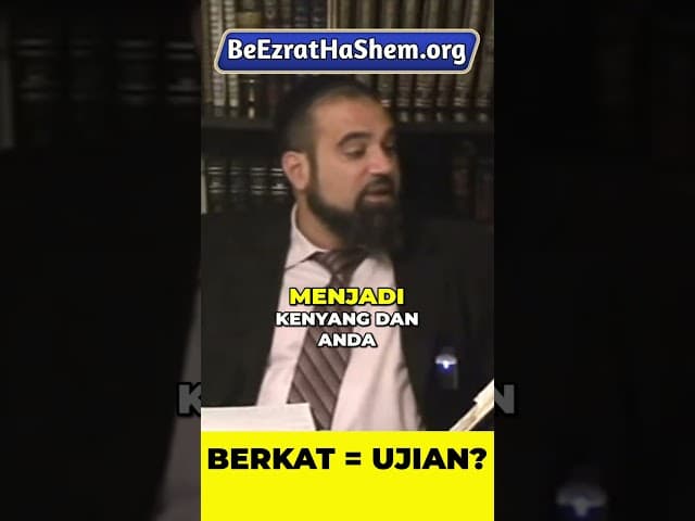 Yang Paling Sering Kita Lupa Saat Hidup Mulai Enak #Torah #Yahudi #RabiYaronReuven