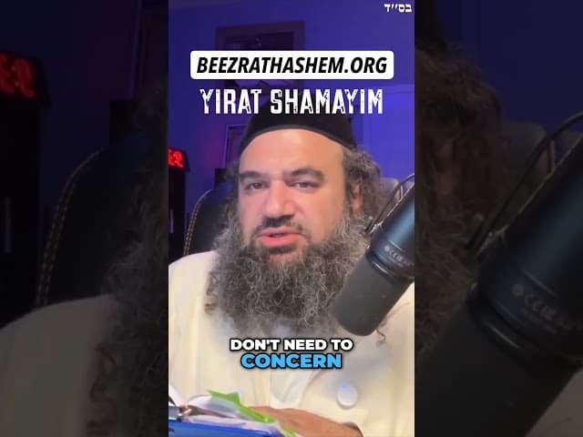 Why People Speak Against Fear of HaShem #Torah #Jewish #RabbiYaronReuven #Rambam #Israel