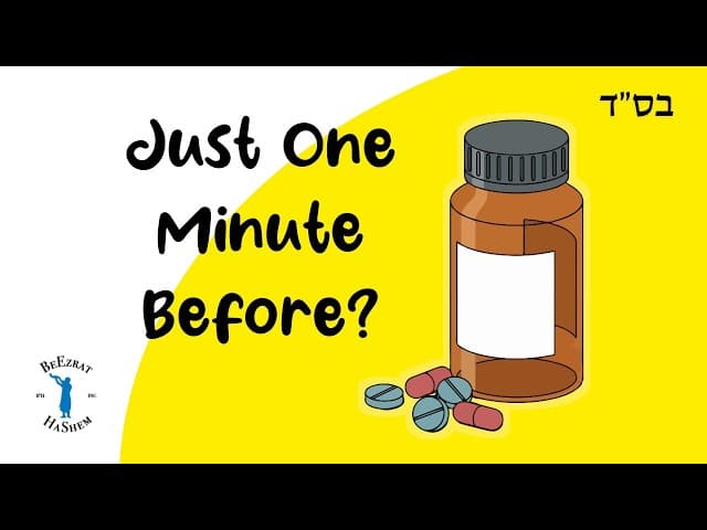 Can One Take Pain Killers Right Before Shabbos? #Torah