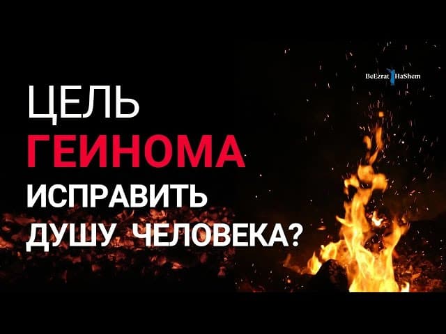 Цель Геинома исправить душу грешника？