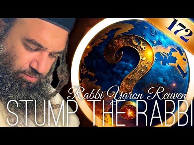 MATOT MASEI Blessing of Tzadik, Kosher Life, Why Don’t Jews Evangelize - Stump The Rabbi (172)