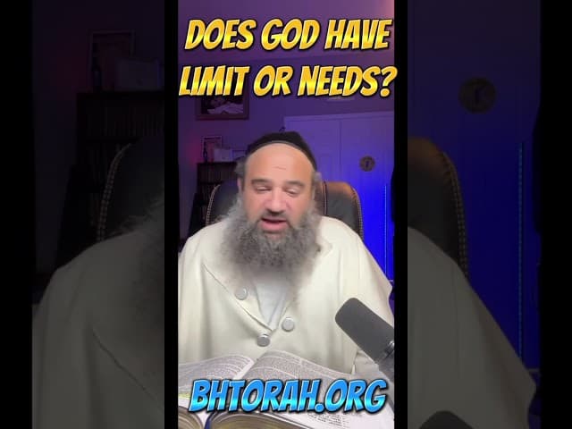 Does GOD Have Limit or Needs?