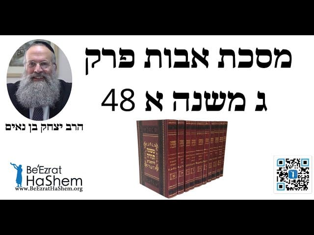 הרב יצחק בן נאים - מסכת אבות פרק ג משנה א 48