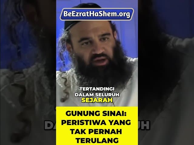 Gunung Sinai: Peristiwa Yang Tak Pernah Terulang #Torah #Yahudi #RabiYaronReuven