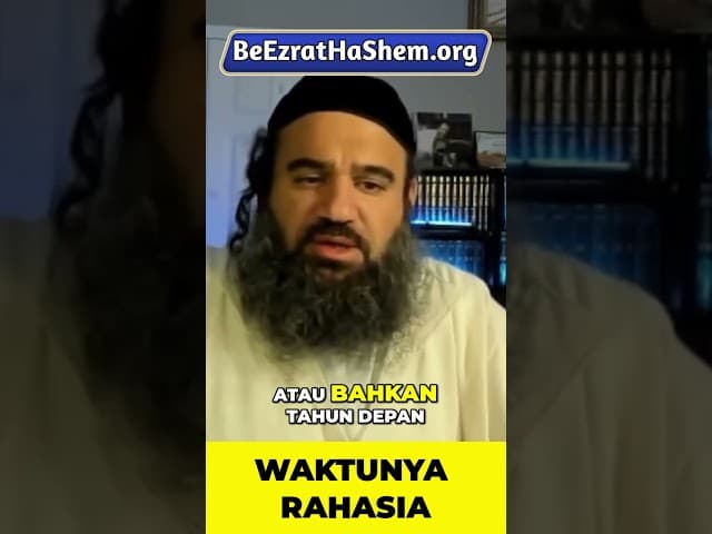 Mashiach Pasti Datang - Tapi Kapan? #Torah #Yahudi #RabiYaronReuven