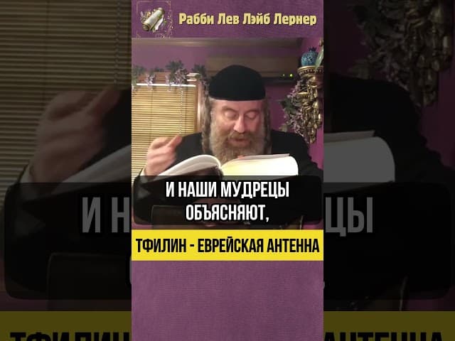 Тфилин - еврейская антенна.