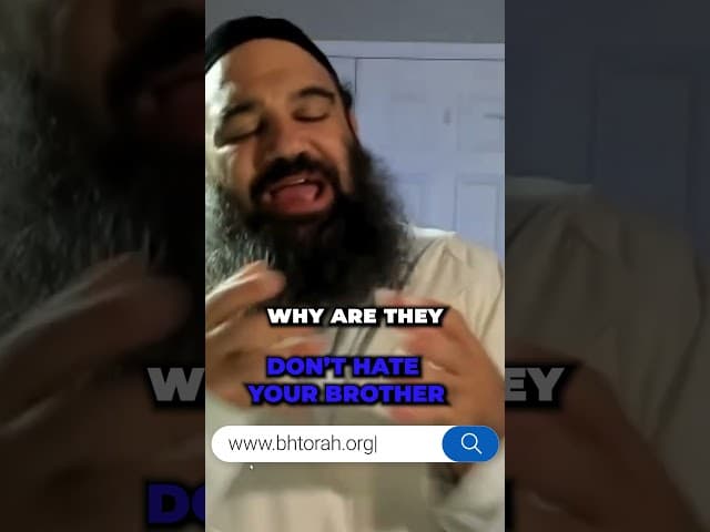 Don't Hate Your Brother #rabbiyaronreuven #jewishinspiration #God #torah #judaism #Jewish