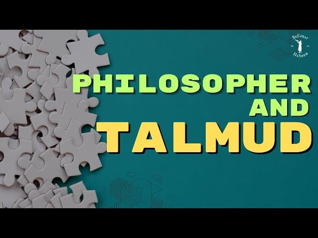 Philosopher and Talmud 🧩 Do you know the answer? #torah