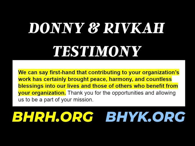 Donny & Rivkah and the Big Miracle Baby Yehudah Testimonial