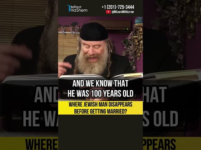 🤔 Where Jewish man disappears before getting married? #shorts #Torah