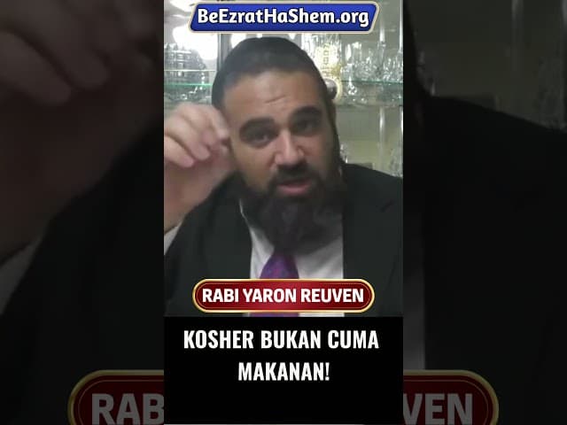 Kosher Bukan Cuma Makanan! #Torah #Yahudi #RabiYaronReuven