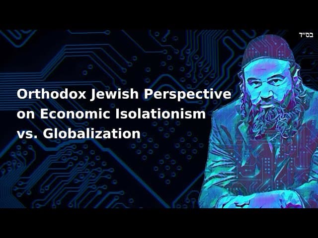 Orthodox Jewish Perspective on Economic Isolationism vs. Globalization