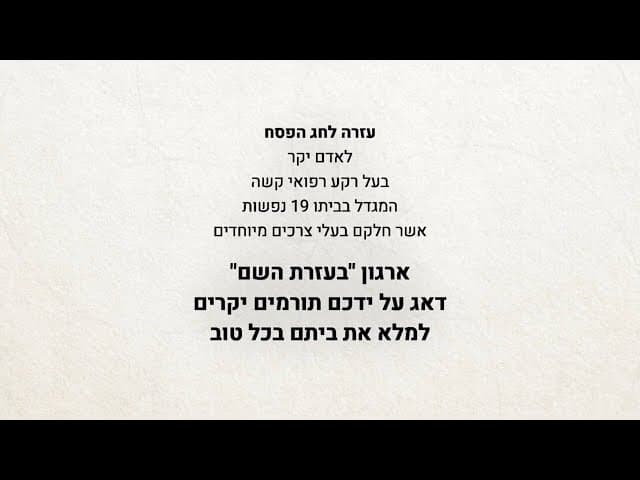 קמחא דפסחא תש"פ - חלק ג