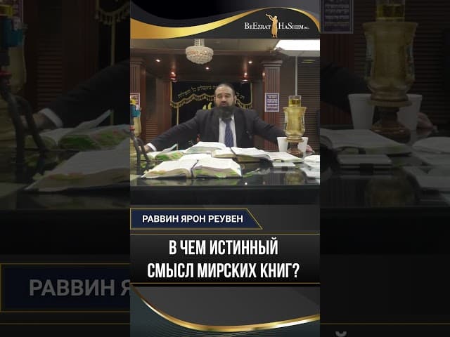 28. Вся жизнь на полстраницы: В чем истинный смысл? — Раввин Ярон Реувен