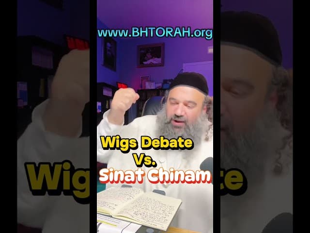 Wigs Debate vs Sinat Chinam PART 2