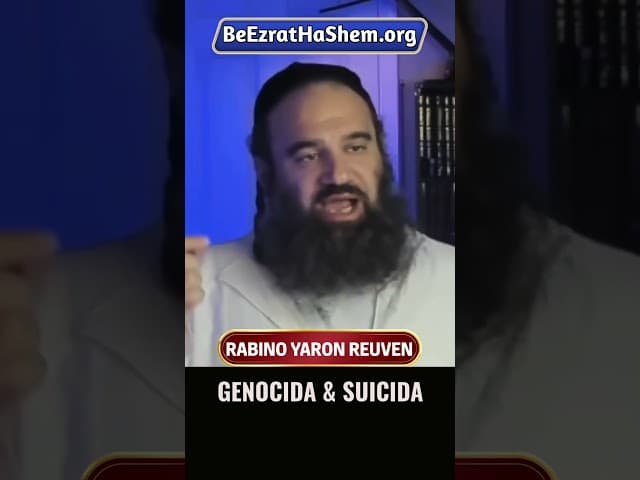 Genocida & Suicida #Torá #Judeu #RabinoYaronReuven #shorts
