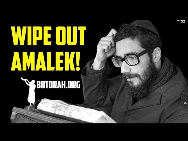 Rabbi Yaron Reuven Helps Yeshiva Students Wipe Out Amalek
