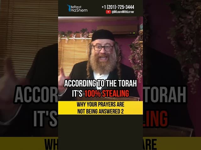 2️⃣ Why your prayers are not being answered ❓ Kosher Synagogue #shorts #torah