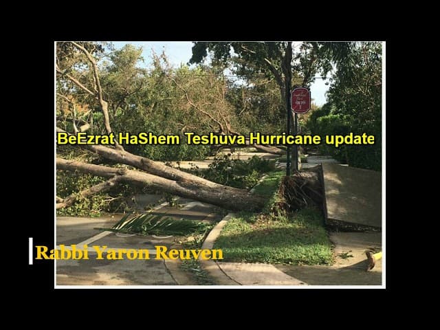 Daily Chidush: BeEzrat HaShem Teshuva Hurricane update